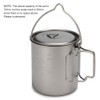 450ml 750ml Cup Set Ultralight Titanium Cup Hanging Pot Set