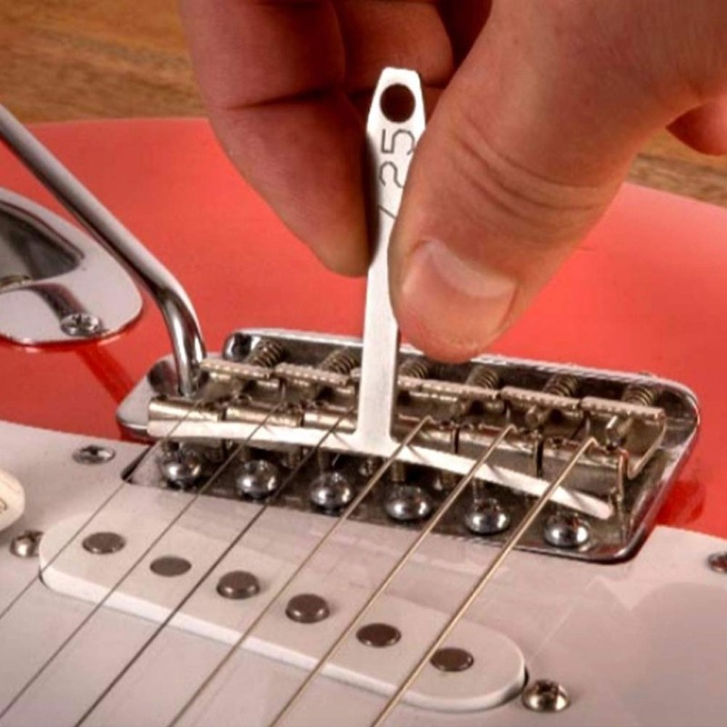 9 Pcs Understring Radius Gauge Guitar String Height Gauge Saddle
