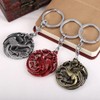 Bkinpid Dragon Key Chain Targaryen Key Chain (Red)