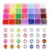 PATIKIL 6mm Bicone Crystal Beads, 1960 Pcs Glass Faceted Bicone