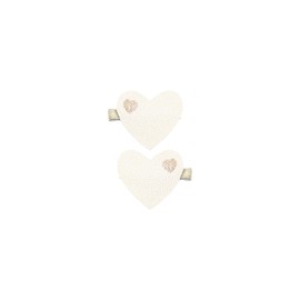 Lovisa Heart Clips Frosting/Gold Rush