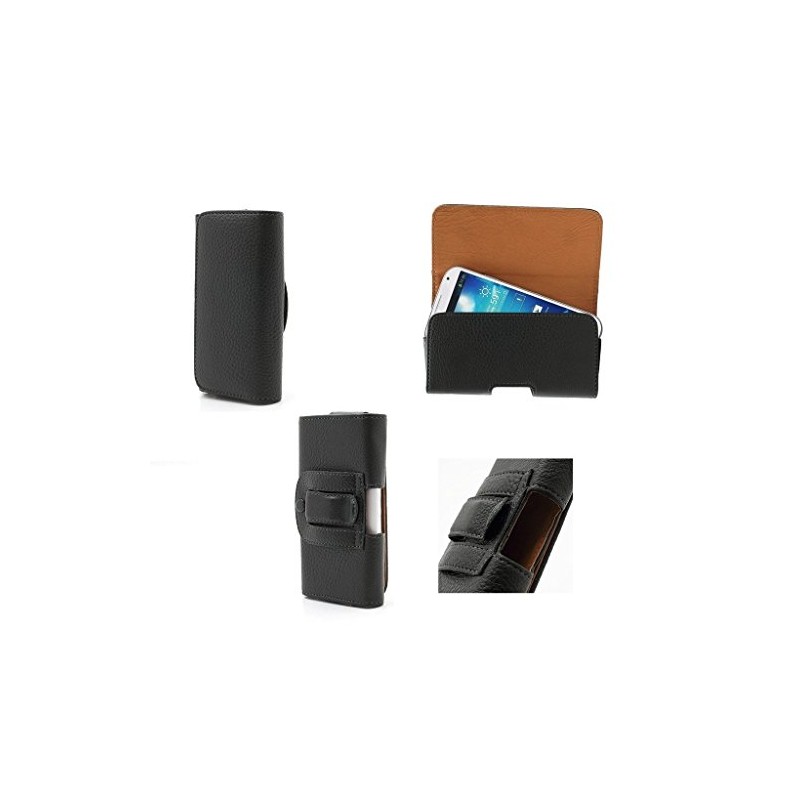 DFV mobile - Case Belt Clip Synthetic Leather horizontal Premium