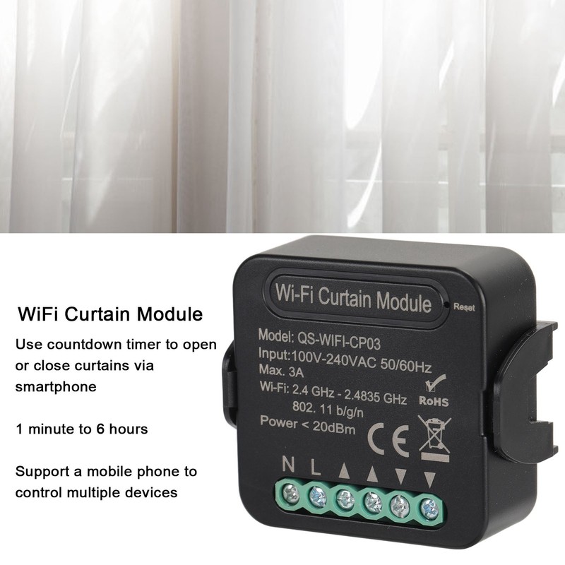 WiFi Curtain Module Wireless APP Remote Control Smart Curtains Breaker