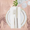 TRIXES Rose Gold Plastic Tablecloth - Party Supplies - Metallic