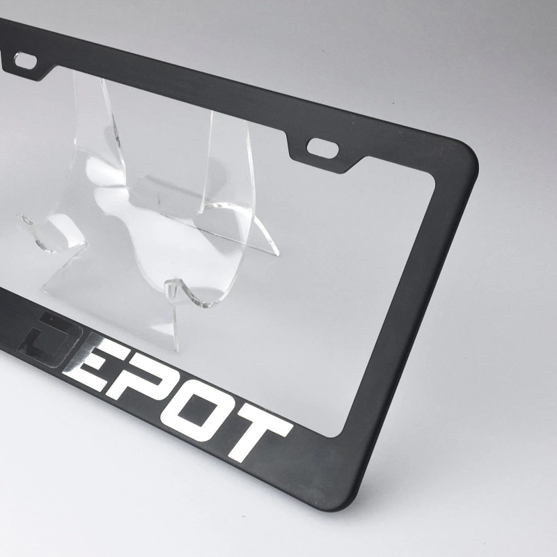 KA Laser Engraved Maybach Mirror Matte Black License Plate Frame