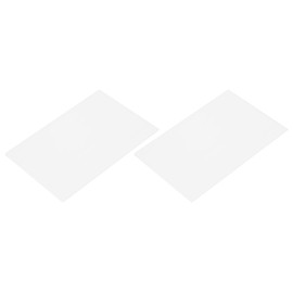 sourcing map 2 Pcs Stained Glass Sheet Mosaic Tile 7.9 Inch x 5.9 Inch White Stained Glass Sheets for Crafts DIY Art Project