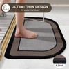 YDKGL Half Circle Bath Mat,Thin Bathroom Rugs Fit Under Door