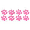 8 Paw Prints Sticker Pink - Dog, Puppy, Pooch Lover