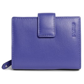 SADDLER RFID Leather Bifold Purse Wallet for Women – Medium Clutch with Zipped Coin Pocket | Fits Cards, Notes & ID