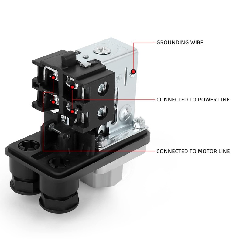 MEANLIN MEASURE Air Compressor Pressure Switch Control Valve 90-120 PSI