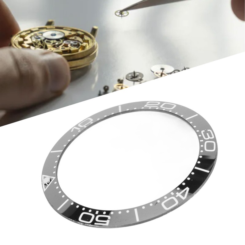 Ceramic Watch Bezel Ring Professional 38mm Watch Bezel Insert Replacement