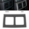 Carbon Fiber Rear Air Outlet Vent Cover Trim Fit for