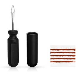 HOUSON Bicycle Tubeless Tire Repair Kit | Vulcanized Rubber Strips and Stainless Steel Tools | 16g Emergency Kit for MTB/Road Bike