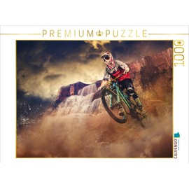 CALVENDO Jigsaw Puzzle Mountain Bike Trails 1000 Pieces Laying Size 64 x 48 cm Photo Puzzle Picture by Dirk Meutzner