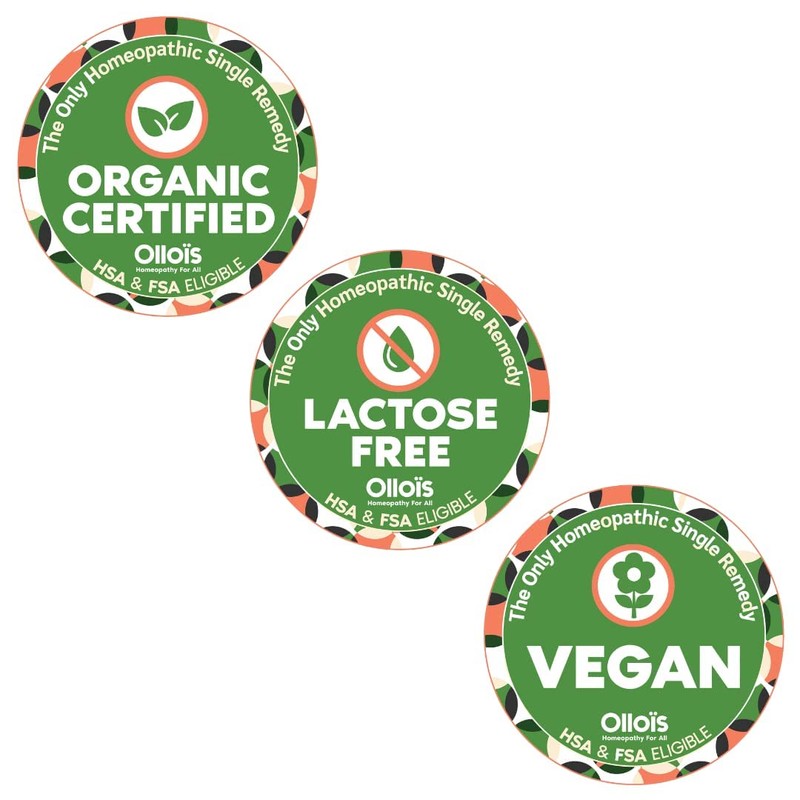 OLLOIS Essential Kit, 10 Organic, Lactose-Free, Vegan Homeopathic Remedies