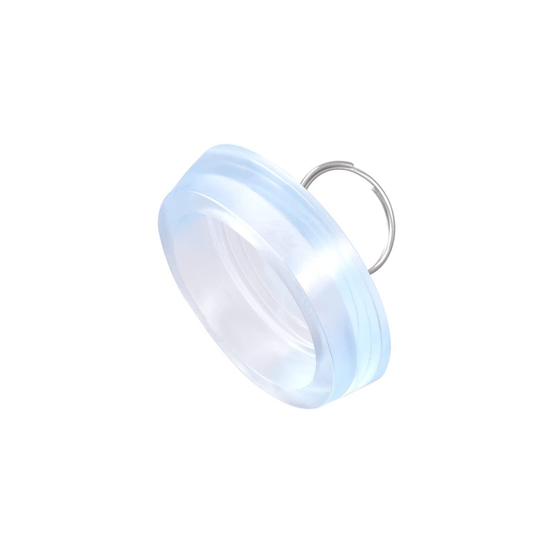 sourcing map Rubber Sink Plug, Clear Drain Stopper Fit 2-1/8"