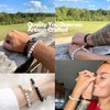 2 Pcs Couples Bracelet Magnetic Healing Stone Stretch Cord Friendship
