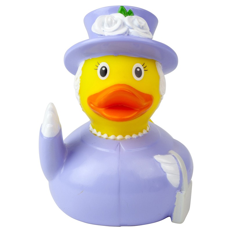Lilalu Queen Elizabeth Duck British Royal Family Rubber Duck