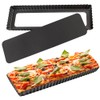 Cyimi 14 Inch Rectangular Tart Pan Set of 2, Nonstick