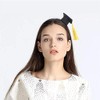 Aiffort 1 diadema de graduación negra con 1 clip de