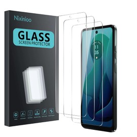 Nixinioo 3 Pack Tempered Glass Screen Protector for Motorola Moto G 5G 2024 / Moto G play 5G 2024, Anti-Fingerprint, 9H Hardness, Scratch Resistant, Easy to install, Bubble Free