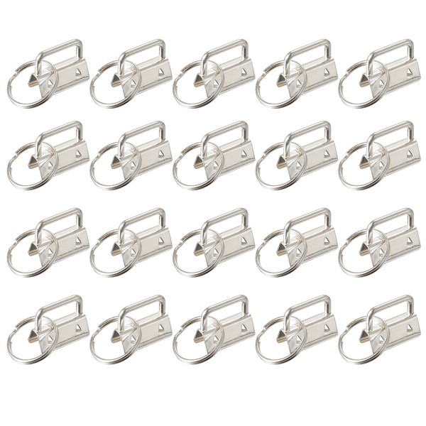 sourcing map 72Pcs 32mm/ 1.3-inch Key Fob Hardware with Keychain