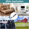 sourcing map 2 Pack Kickdown Door Stop, Spring Loaded Telescopic