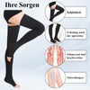 20-30 mmHg Medizinische Kompressionsstrümpfe Damen Herren Klasse 2,Oberschenkel Kompressionssocken,Abgestufte Unterstützung