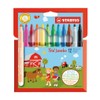 STABILO Trio Jumbo Felt-Tip Pen, 12 + 8-color Set, Water