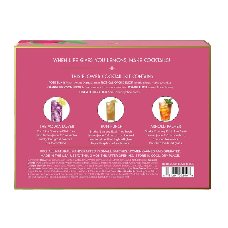 Floral Elixir Co. Cocktail Kit for Tipsy Lemonades