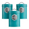 Cooks Professional 3 Piece Tea Coffee Sugar Cannister Set |