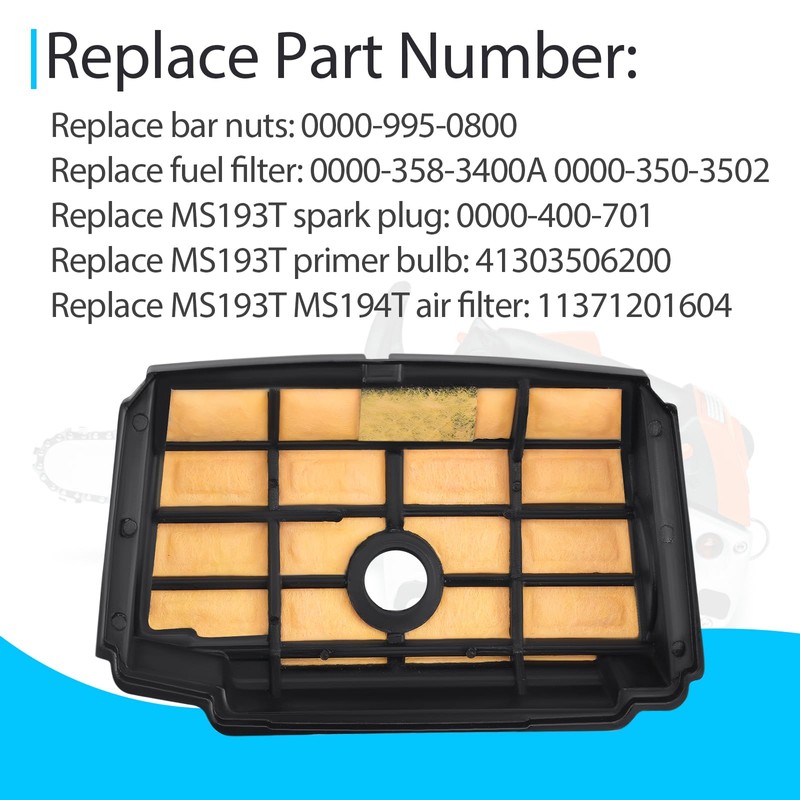 Air Filter Tune Up Kit Compatible with Stihl MS193T MS193TC