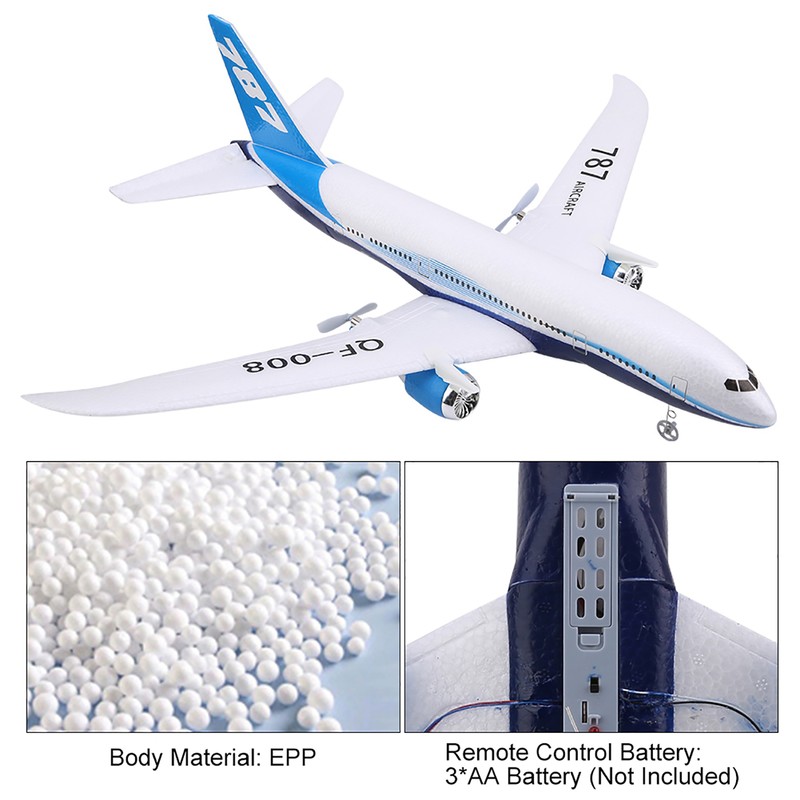DIY Simulation QF008 Glider RC Remote Control Airplane 2.4G EPP