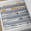 Ruichang Bamboo Kitchen Drawer Divider 4 Pack,17-22" Adjustable Utensil Drawer