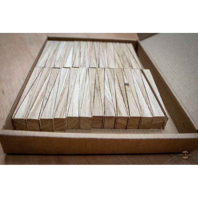 Oak Wedges - Pack of 50-16mm x 10mm x100mm -