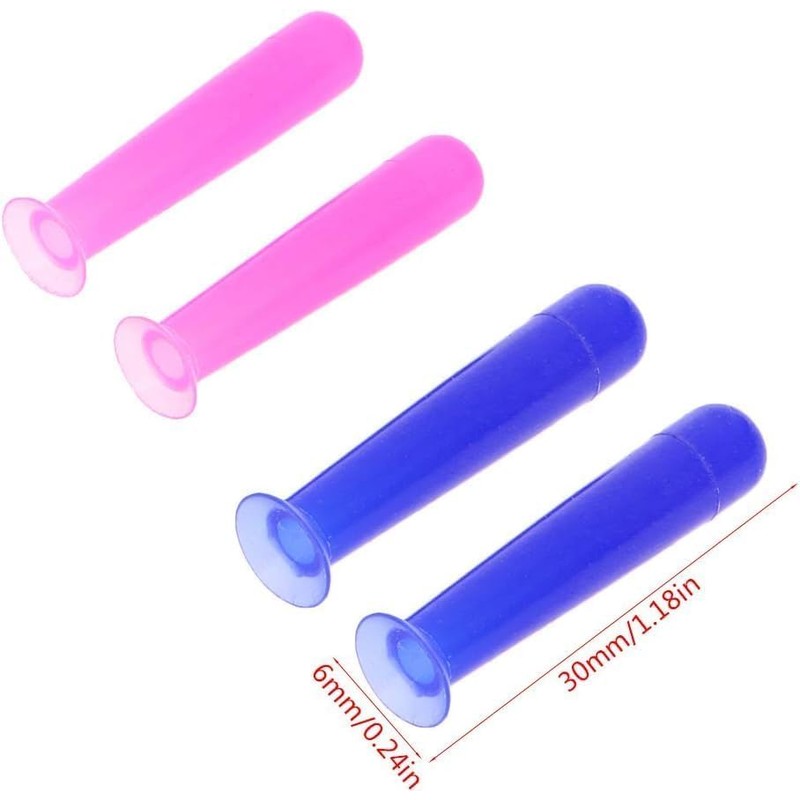 2Pcs/Lot Blue Handy Silicone Contact Lenses Small Suction Cups Stick