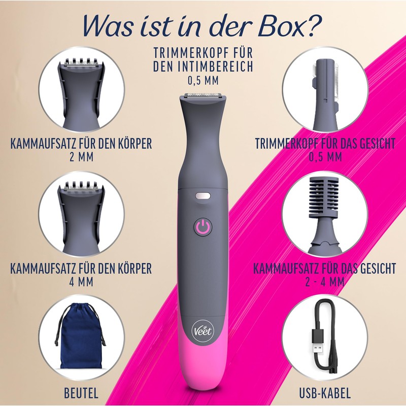 Veet Trimmer intimo Duo Set per uomini e donne –