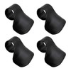 4 Pcs Throttle Assist Cruise Control Grip Black ABS Handlebar