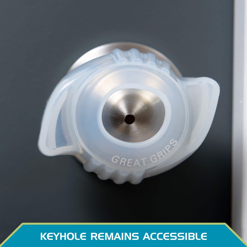 Able Life EZ Doorknob Grips, Non-Slip Silicone Door Knob Turner