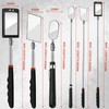 3 Pieces Telescoping Inspection Mirror Round Square Mirror Inspection Tool