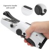 Ledernähmaschine, Leichte und robuste Mini-Nähmaschine Handnähmaschine mit Einfädler für die