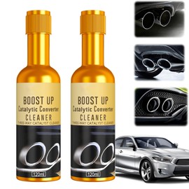 BIXMK BIXMK 2pcs Catalytic Converter Cleaner Auto Parts Engine, Exhaust System Pipe Carbon Removal Cleaner Treatment Additive Oil, Fuel System Treatment Oil Additive for Gas and Diesel Car