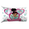 Jay Franco Nella Sparkle Knight Pillowcase, Medium, White
