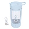 Electric Shaker Bottle 650mL USB Charging Portable Blue BPA Free