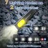 Jawploy Pocket Flashlight Rechargeable EDC Flashlight, 675LM， Dual Light Source