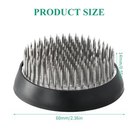 Flower Hedgehog, Stainless Steel Stem Holder, Flower Holder, Copper Needle Flower Hedgehog for Vases, Round Flower Holder for Flower Arrangements Hotel, Garden, Home Decoration - 6 cm