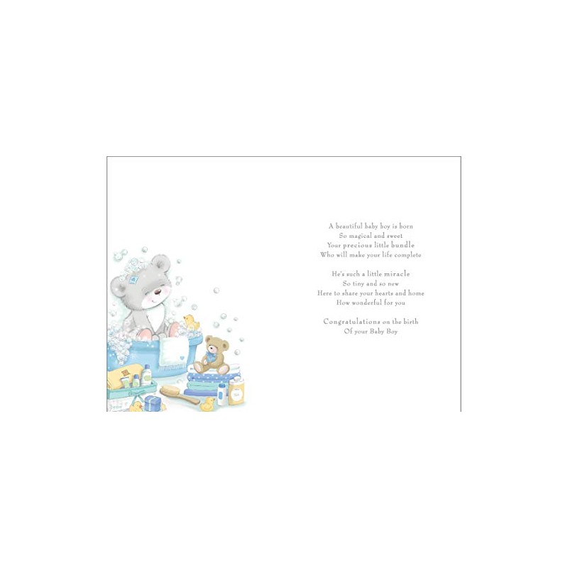 Baby Card Baby Boy - 9 x 6 inches -