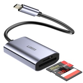 SD Card Reader USB Type C SD 4.0 High Speed Transfer UHS-II Card Reader for SDXC/SDHC/SD/MMC/RS-MMC/microSDXC/microSDHC/UHS-I/UHS-II