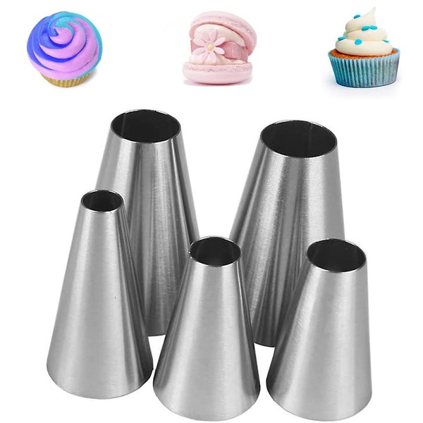 XOPOZON Set of 5 Stainless Steel Round Sleeves for Small,