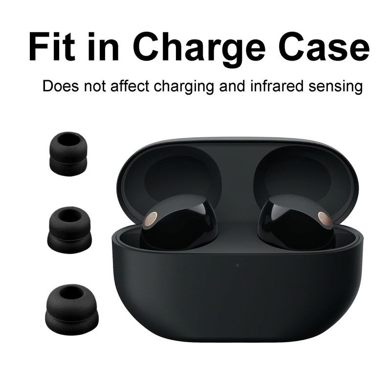 A-Focus WF-1000XM5 WF-1000XM4 Ear Hooks Double Flange Ear Tips Kit